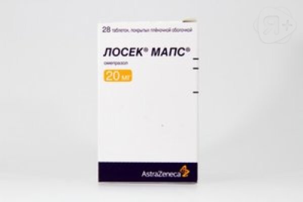 Лосек МАПС таблетки покрытые оболочкой плен 20 мг N 28 | Я+аптека