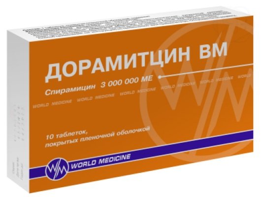 Дорамитцин ВМ таб 3млн МЕ N10 | Я+аптека