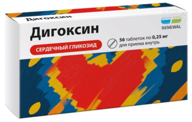 Дигоксин таб 0,25мг N56 Обновление | Я+аптека
